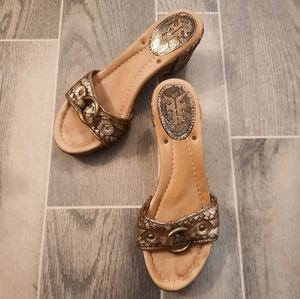 Frye Isabella Ring Wedge Sandal 7.5